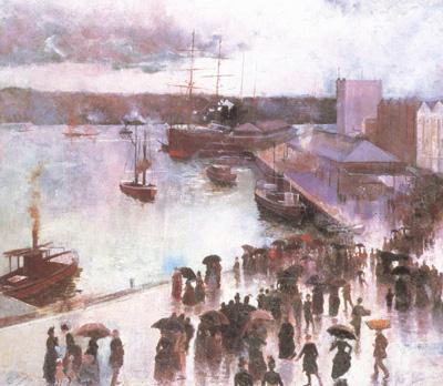 Charles conder Departure of thte OrientCircularQuay (nn02) oil painting image